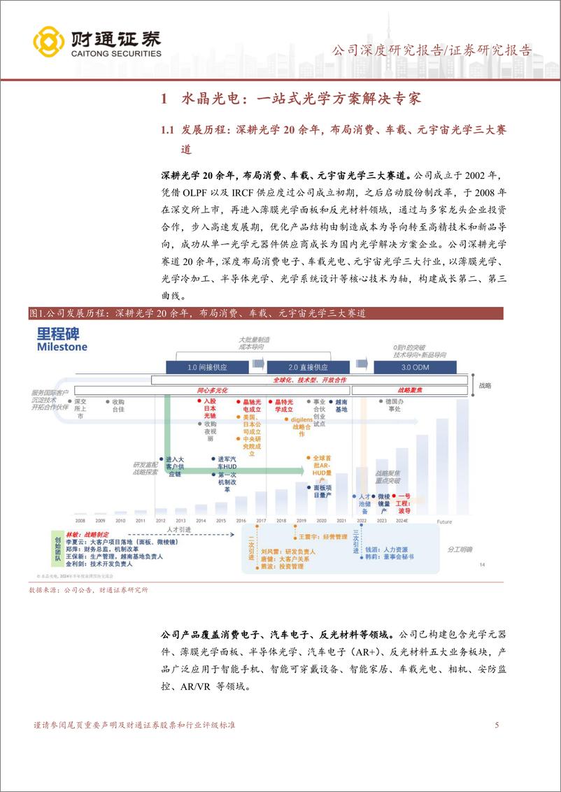 《财通证券-水晶光电-002273-光学解决方案专家_AR 车载打造全新成长曲线》 - 第5页预览图