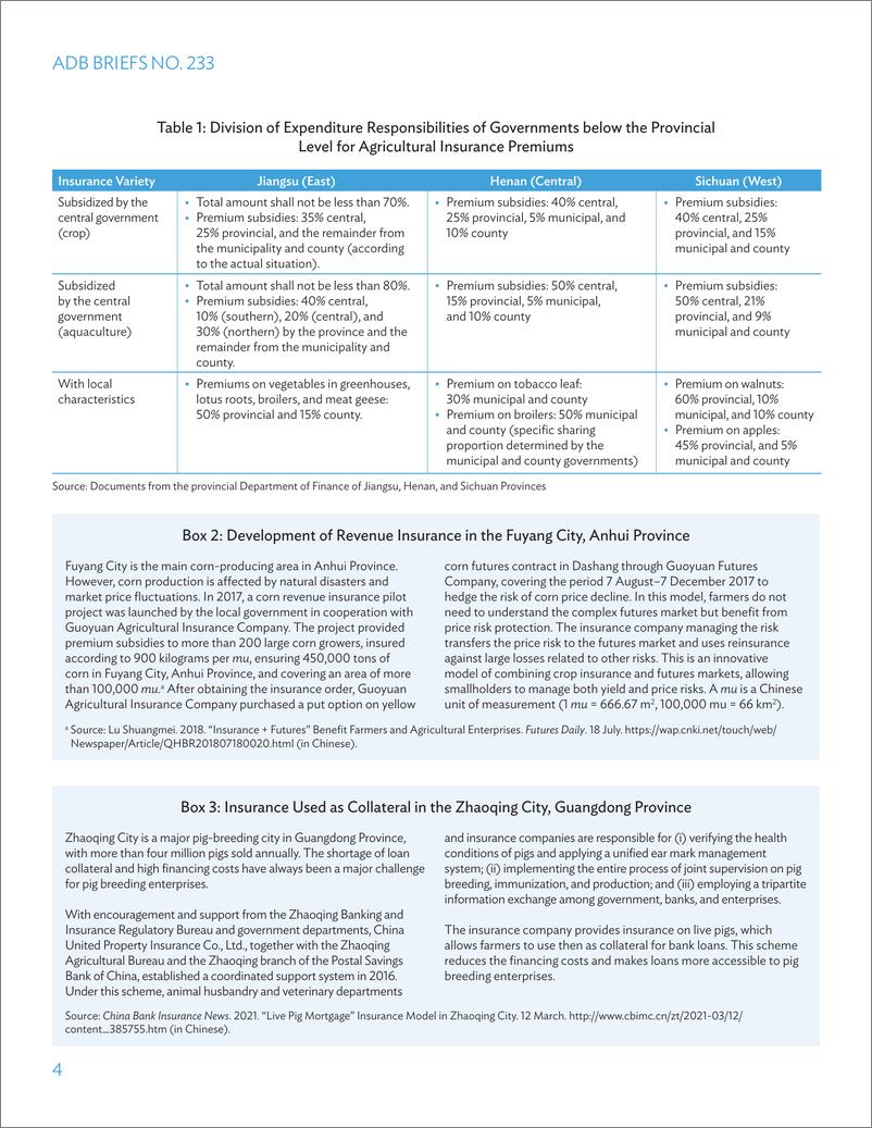 《亚开行-发展中华人民共和国可持续农业保险制度（英）-2022.12-9页》 - 第5页预览图
