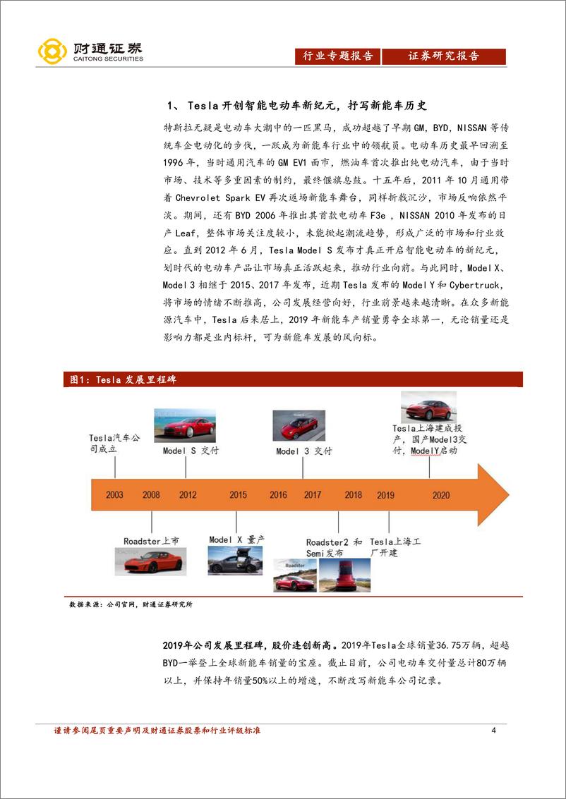 《电气设备行业：特斯拉国产化引燃改变，智能电动车特斯拉，国产化引燃改变-20200326-财通证券-23页》 - 第5页预览图