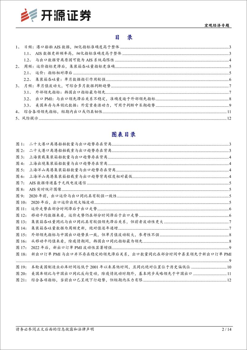 《宏观经济专题：有效跟踪出口的方法探索-240905-开源证券-14页》 - 第2页预览图