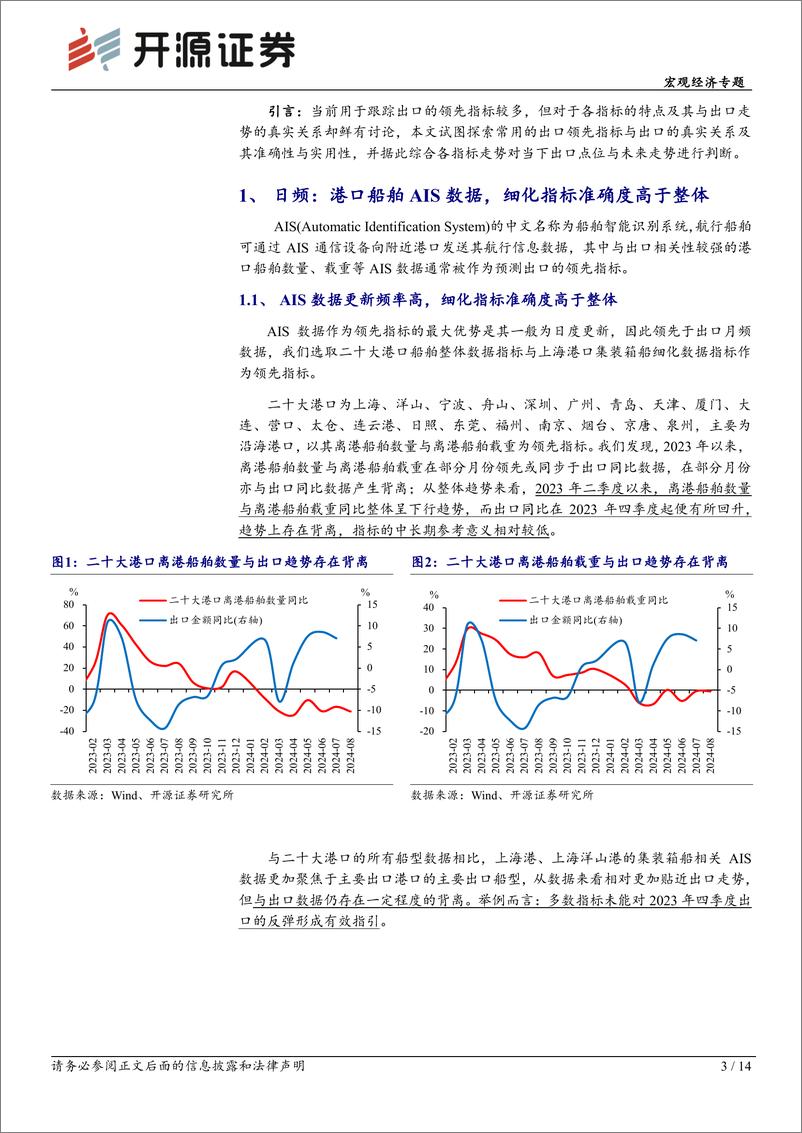 《宏观经济专题：有效跟踪出口的方法探索-240905-开源证券-14页》 - 第3页预览图