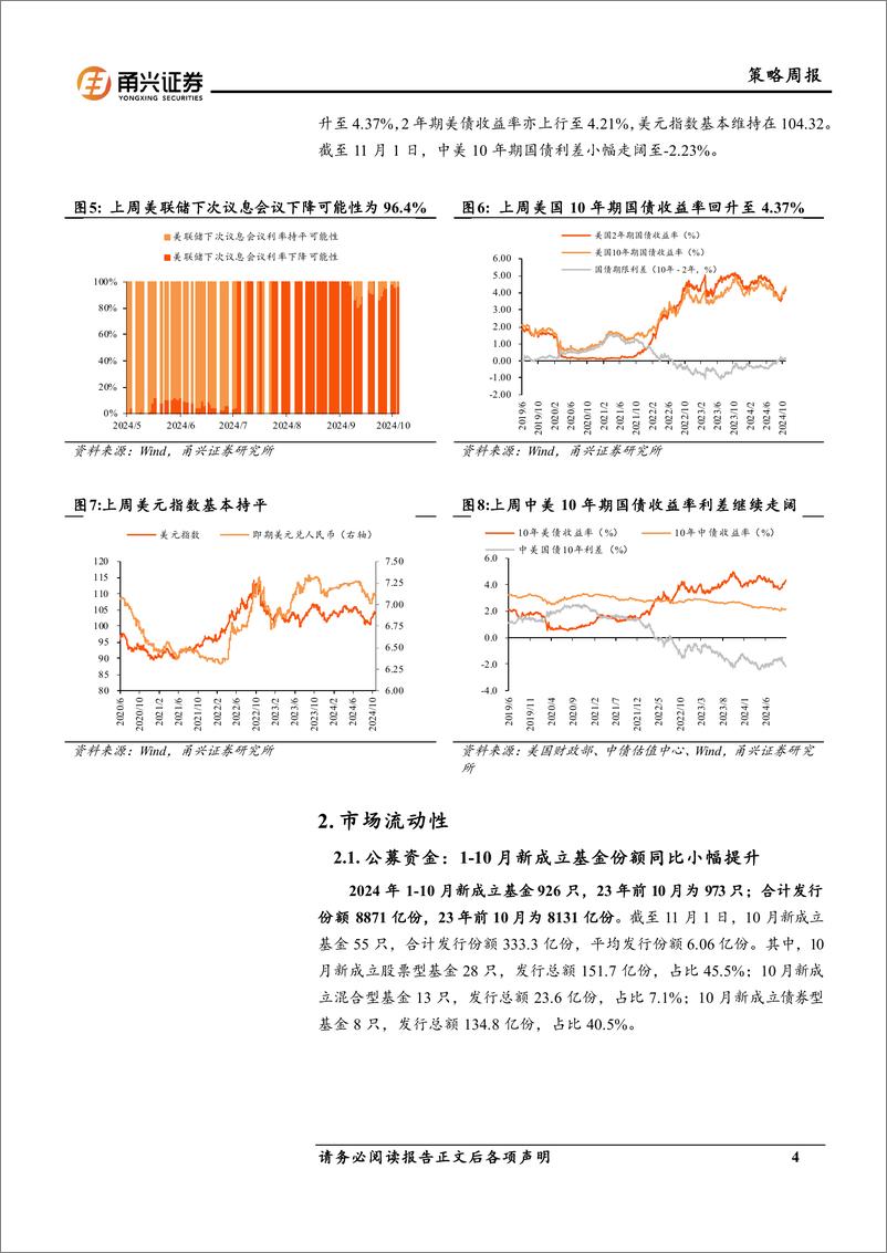 《流动性10月第4期：融资买入额增速放缓，南下资金偏爱消费-241113-甬兴证券-11页》 - 第4页预览图