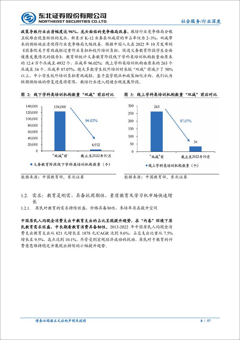 《教育行业系列深度（二）：困境反转，K12教培龙头积极转型驱动增长》 - 第8页预览图