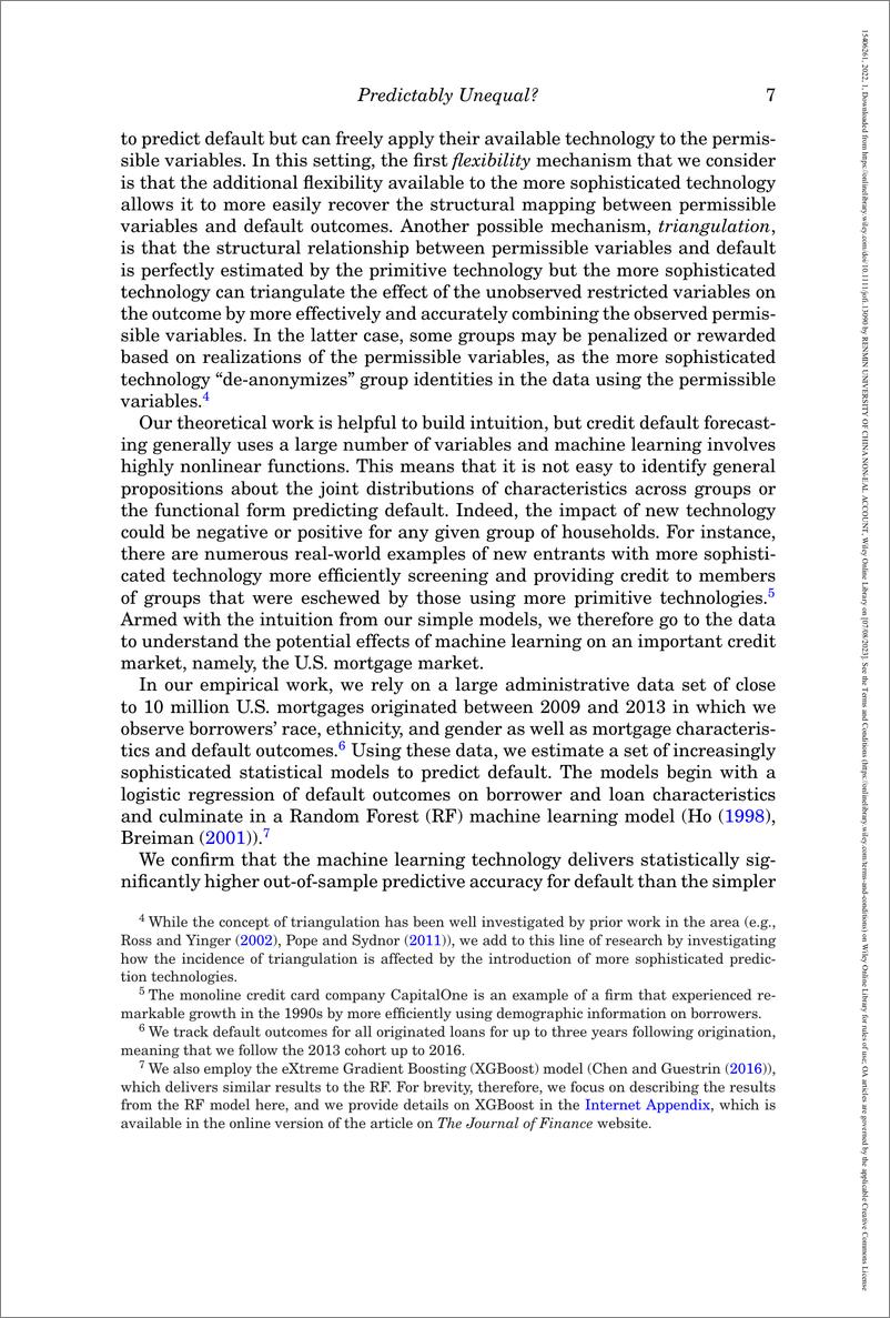 《JF-可预见的不平等机器学习对信贷市场的影响-43页》 - 第4页预览图