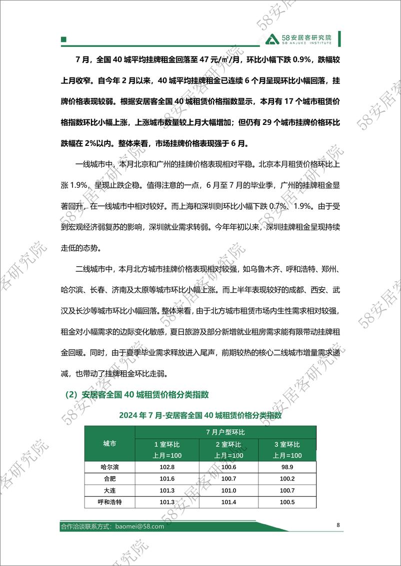 《2024年7月全国租赁市场月报-17页》 - 第8页预览图