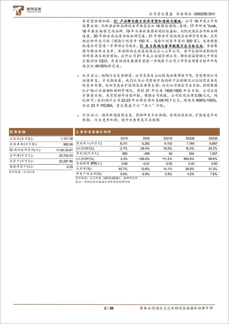 《首旅酒+复苏主线行渐进，万店计划展宏图》 - 第2页预览图