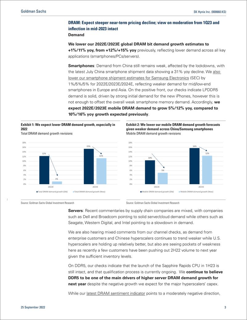 《SK Hynix Inc. (000660.KS Global memory D update; expect lower memory pricinbits, but view on pricing moderation and inv...(1)》 - 第4页预览图