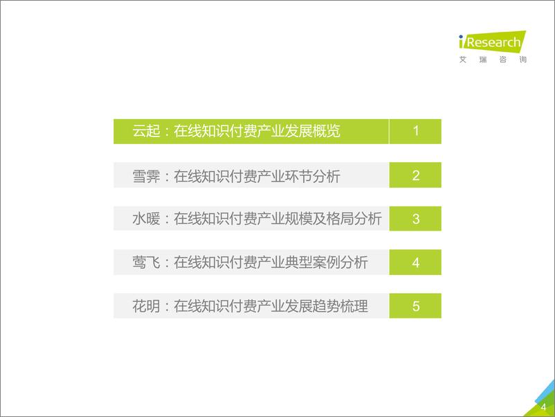 《2018年中国在线知识付费市场研究报告》 - 第4页预览图