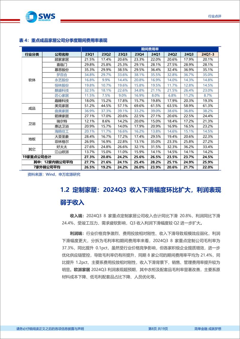 《轻工造纸行业2024年三季报回顾总结：内需Q3触底，期待边际改善；出口演绎Alpha逻辑-241129-申万宏源-19页》 - 第8页预览图