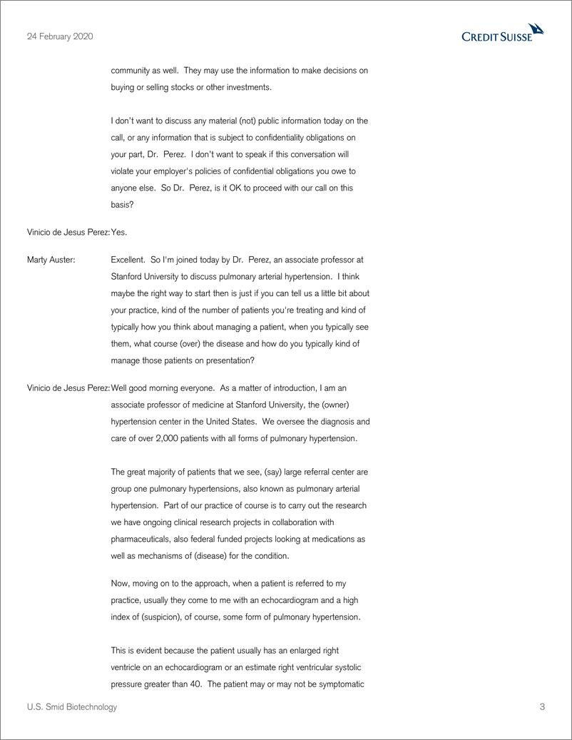 《瑞信-美股-生物科技行业-美国中小型生物科技企业专家会议纪要-2020.2.24-27页》 - 第4页预览图