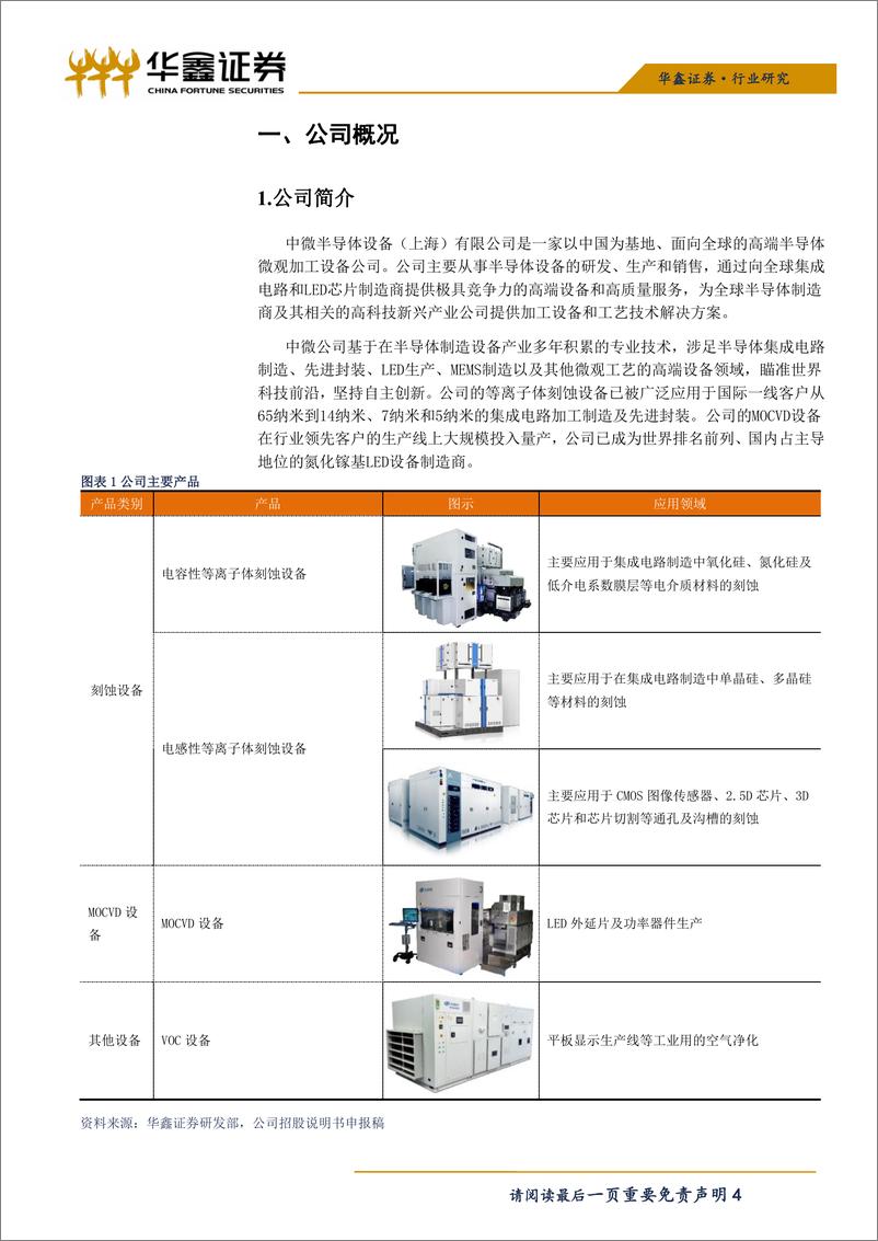 《机械行业科创板高端装备系列之三：中微公司-20190412-华鑫证券-17页》 - 第5页预览图