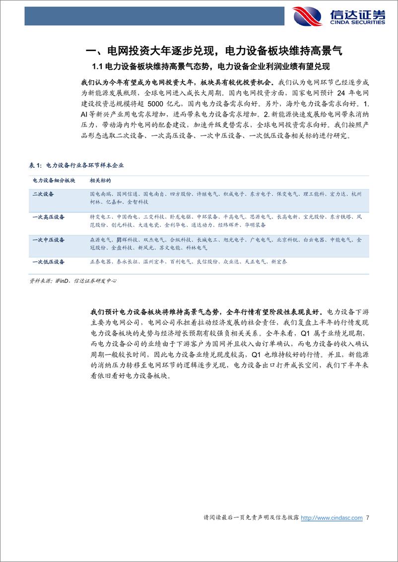 《电力设备行业2024中期策略报告：景气持续，走向全球-240715-信达证券-28页》 - 第7页预览图