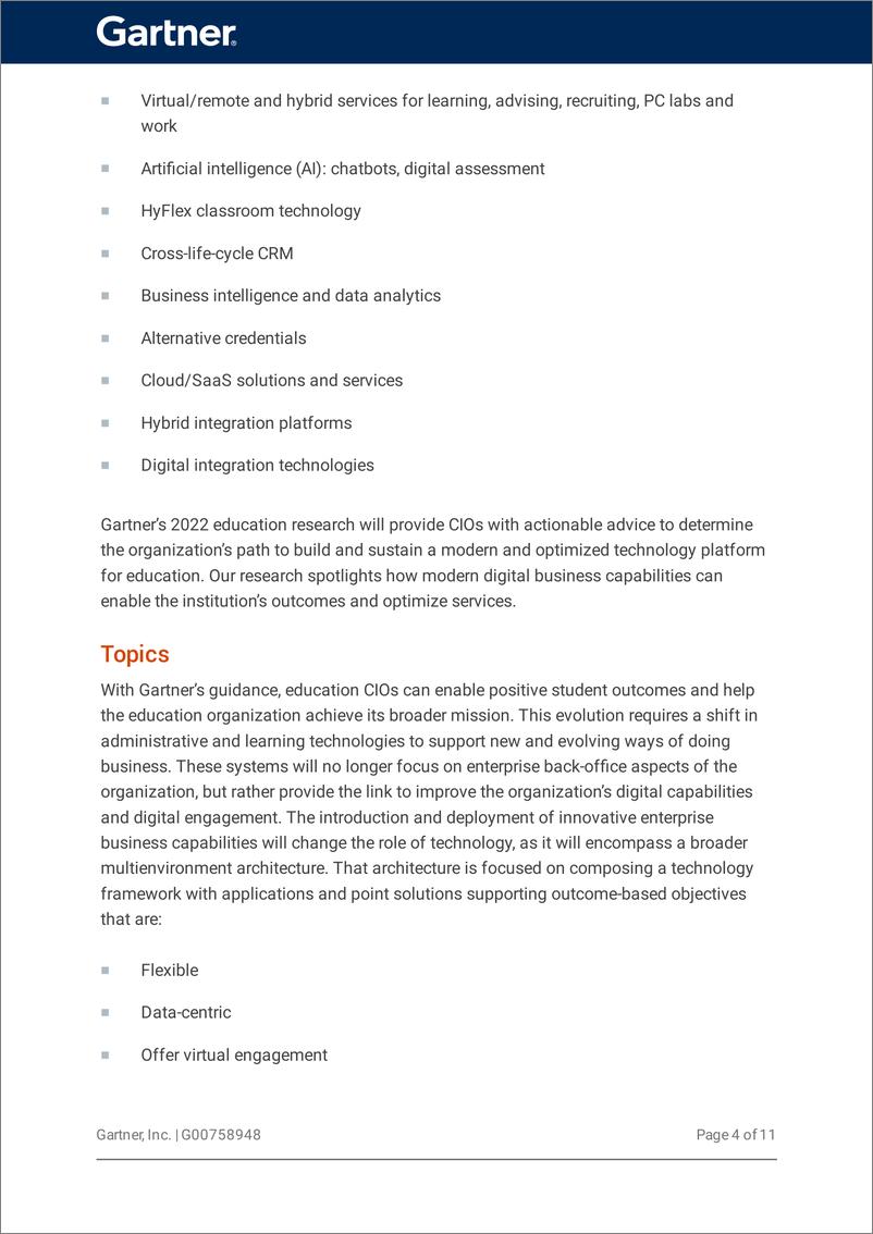 《gartner -教育首席信息官必须专注于发展数字能力（英）-2022-15页》 - 第6页预览图