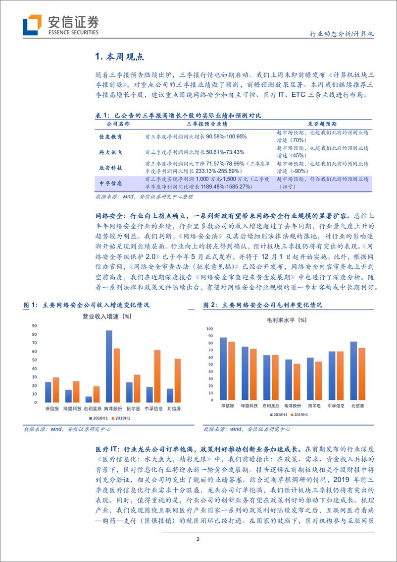 《计算机行业：三季报行情火热，还有哪些高增长？-20191013-安信证券-16页》 - 第3页预览图