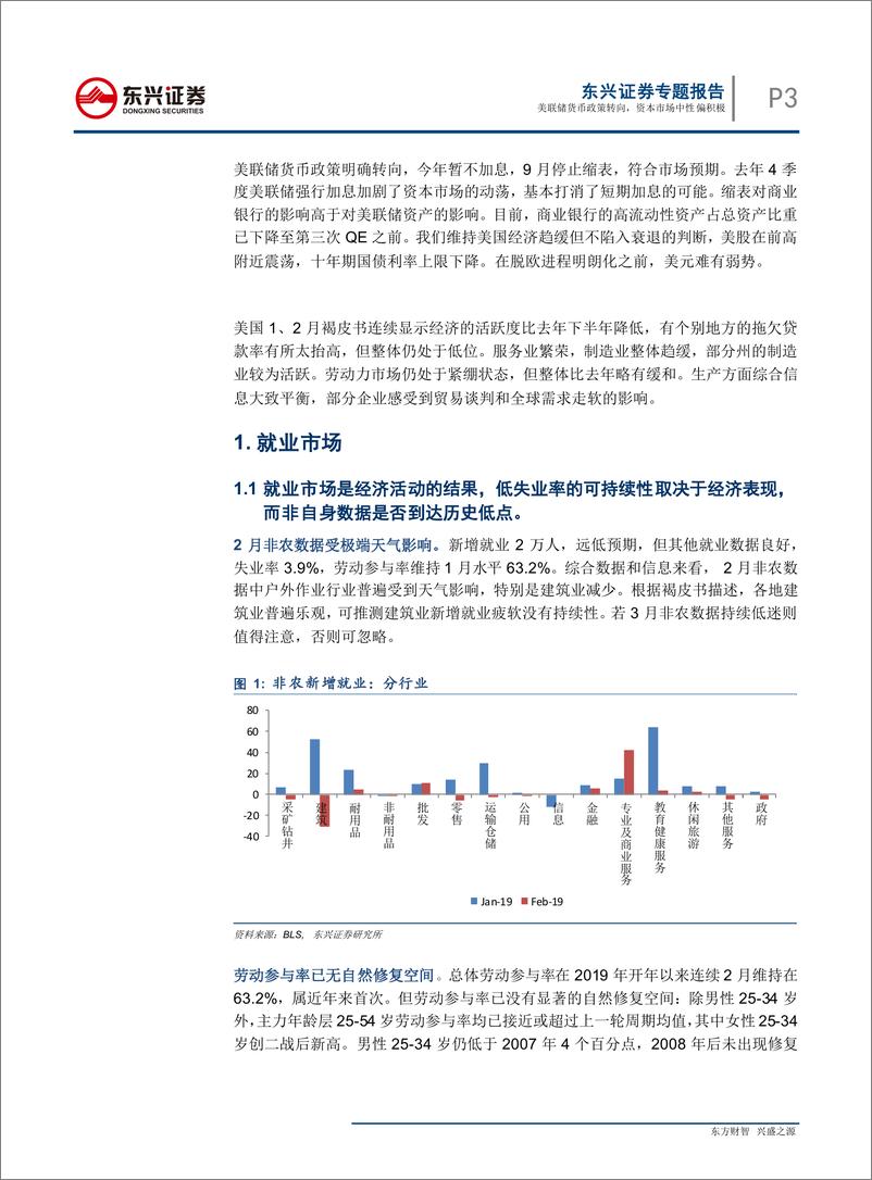 《宏观专题报告：美联储货币政策转向，资本市场中性偏积极-20190325-东兴证券-15页》 - 第4页预览图