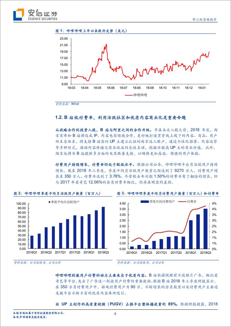 《新三板传媒行业策略报告：哔哩哔哩牵手阿里巴巴，二次元电商空间几何？-20190219-安信证券-16页》 - 第6页预览图