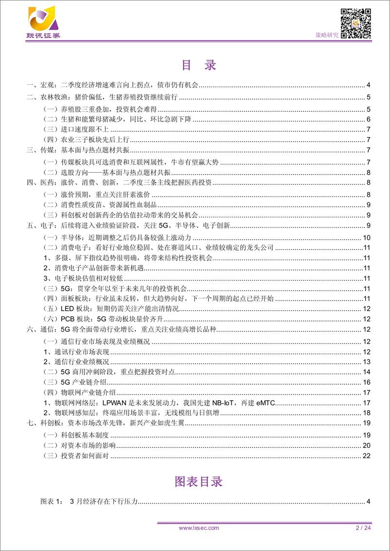 《行业二季度策略精选：宏观、泛科技、大消费、科创板-20190321-联讯证券-24页》 - 第3页预览图