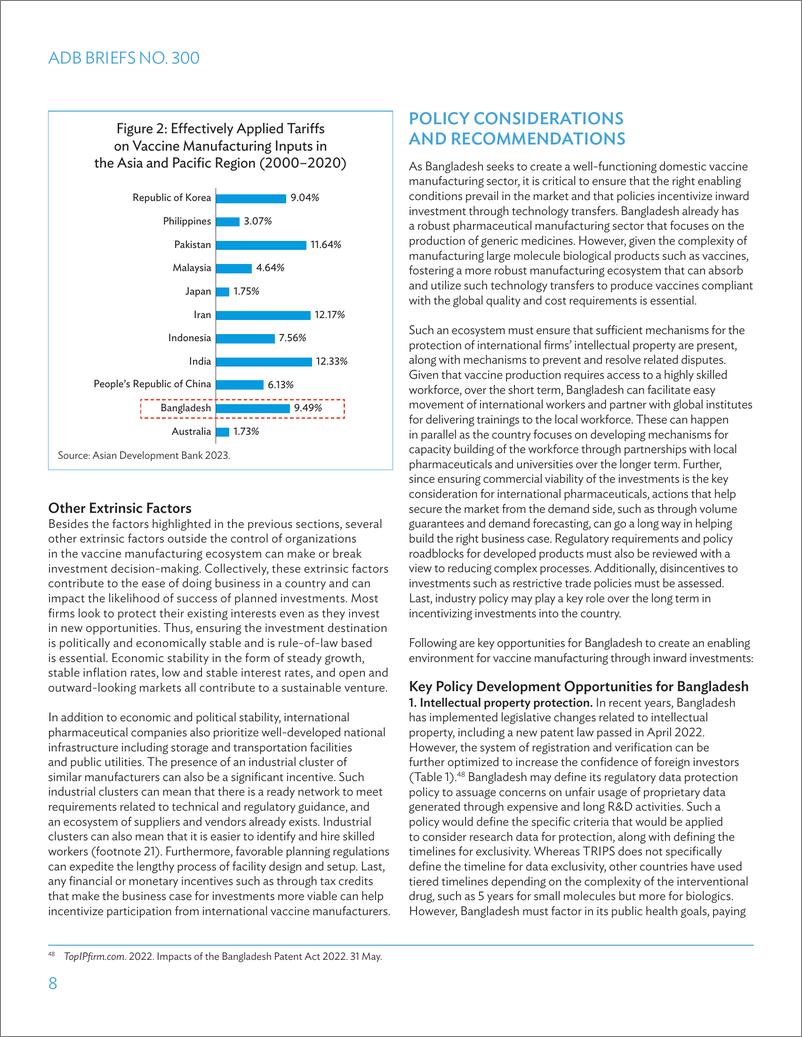 《亚开行-为孟加拉国疫苗生产创造有利环境：前景和政策建议（英）-2024.5-12页》 - 第8页预览图