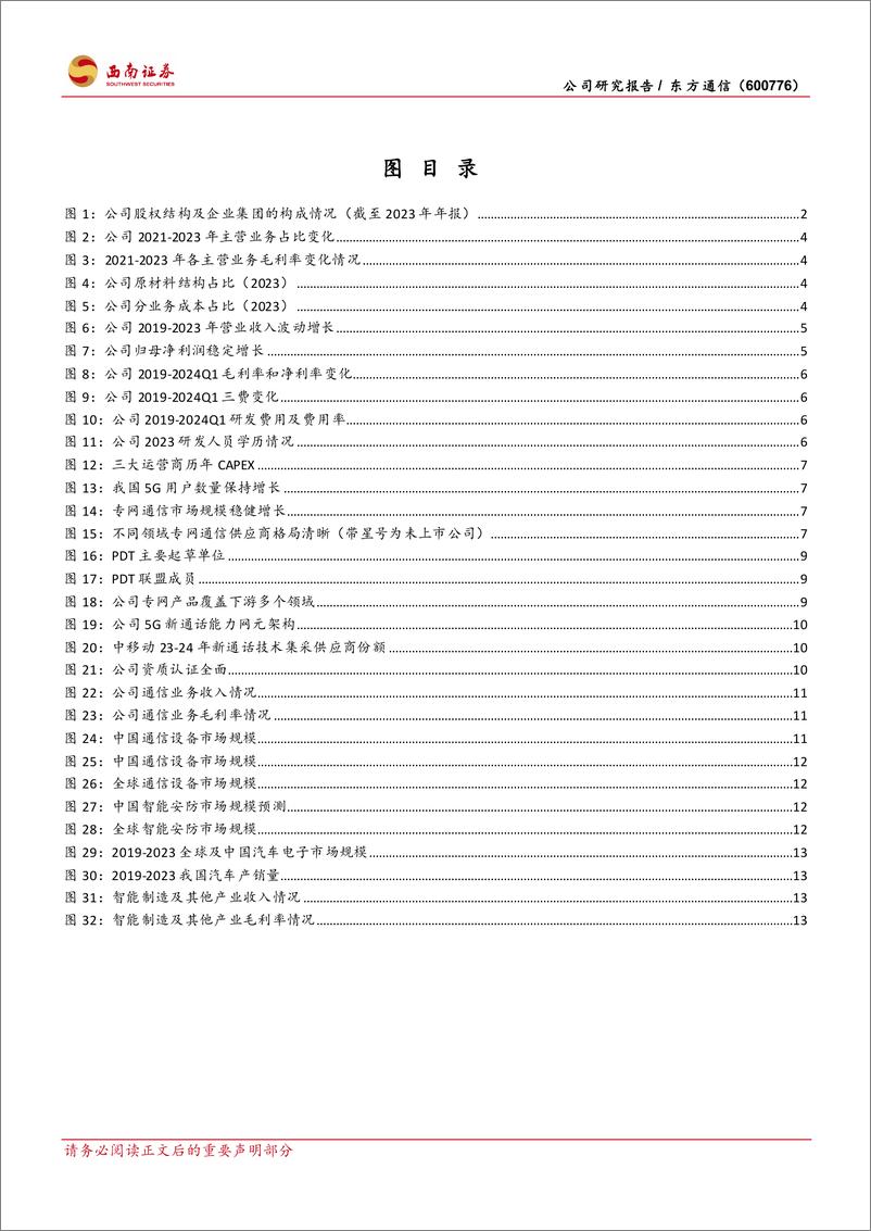 《东方通信(600776)中电科旗下通信老兵，三大产业释放价值-240812-西南证券-23页》 - 第3页预览图