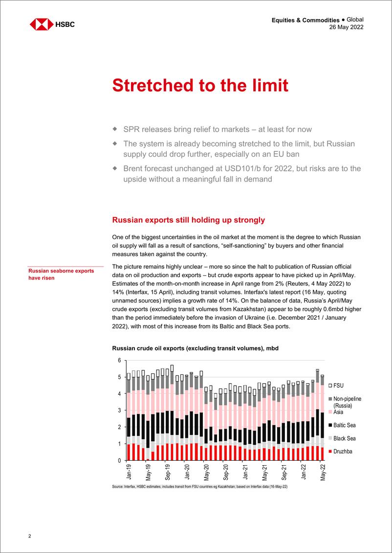 《HSBC-全球石油行业-石油市场：已到达极限-2022.5.26-22页》 - 第3页预览图