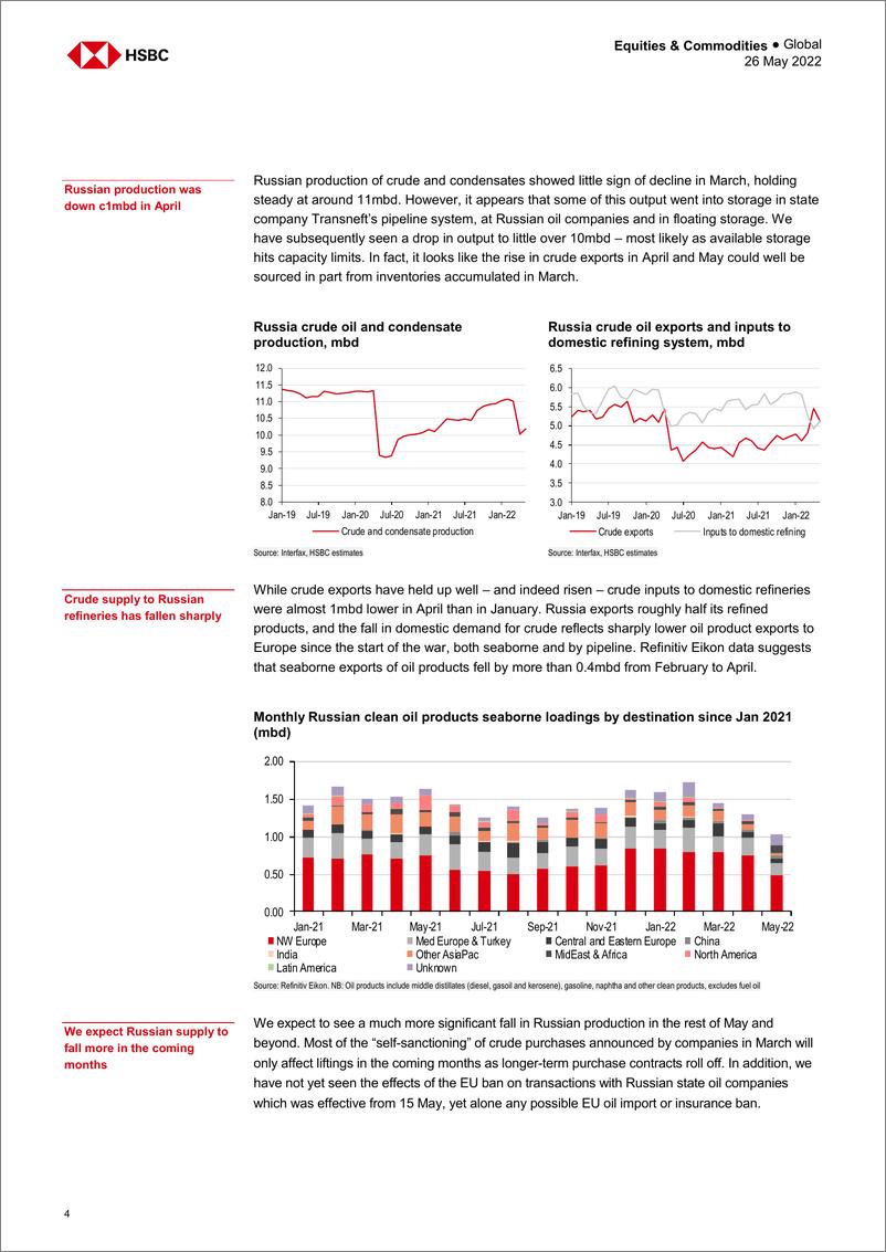 《HSBC-全球石油行业-石油市场：已到达极限-2022.5.26-22页》 - 第5页预览图