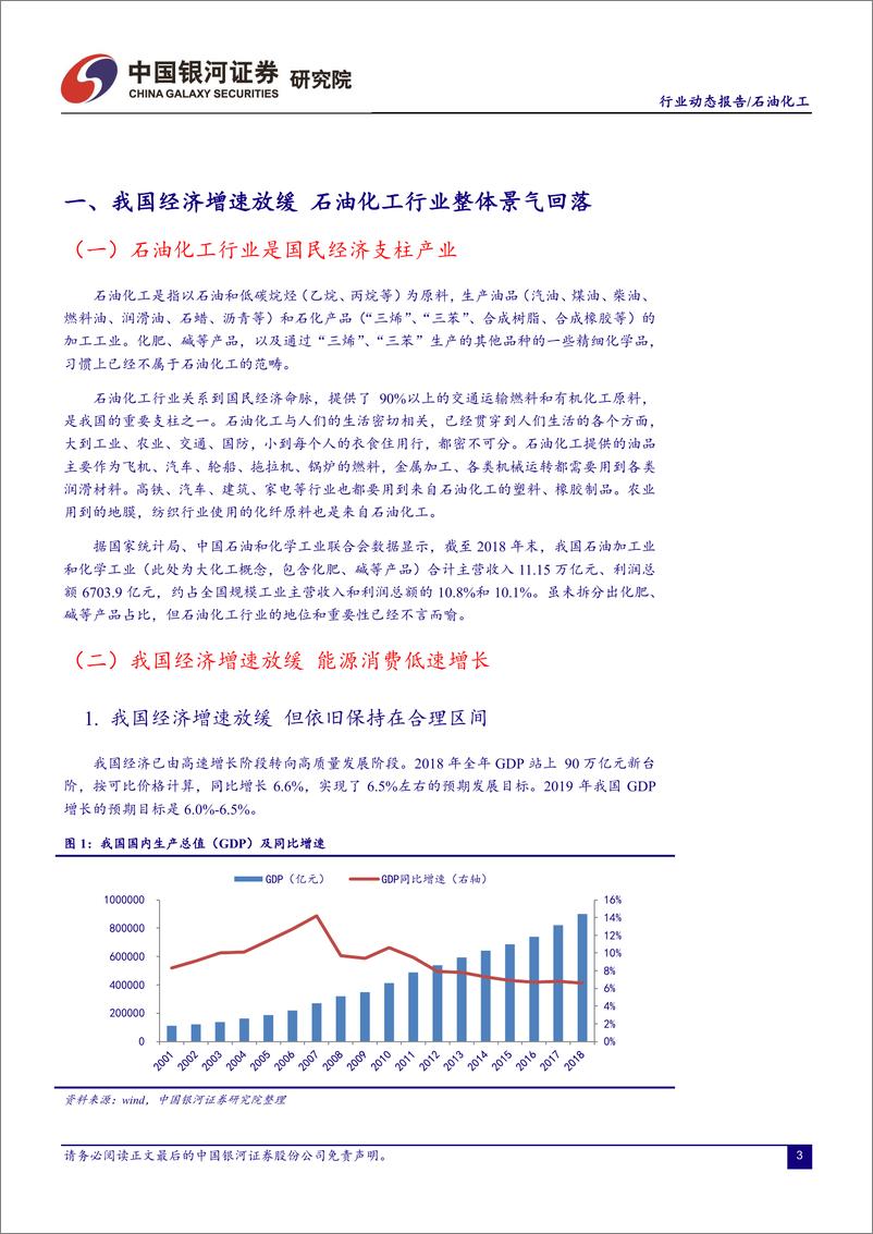 《石油化工行业3月动态报告：石油化工行业景气度或有所回落，全产业链仍存结构性投资机会-20190324-银河证券-22页》 - 第5页预览图