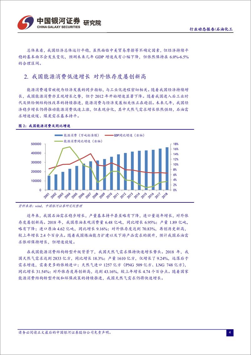 《石油化工行业3月动态报告：石油化工行业景气度或有所回落，全产业链仍存结构性投资机会-20190324-银河证券-22页》 - 第6页预览图