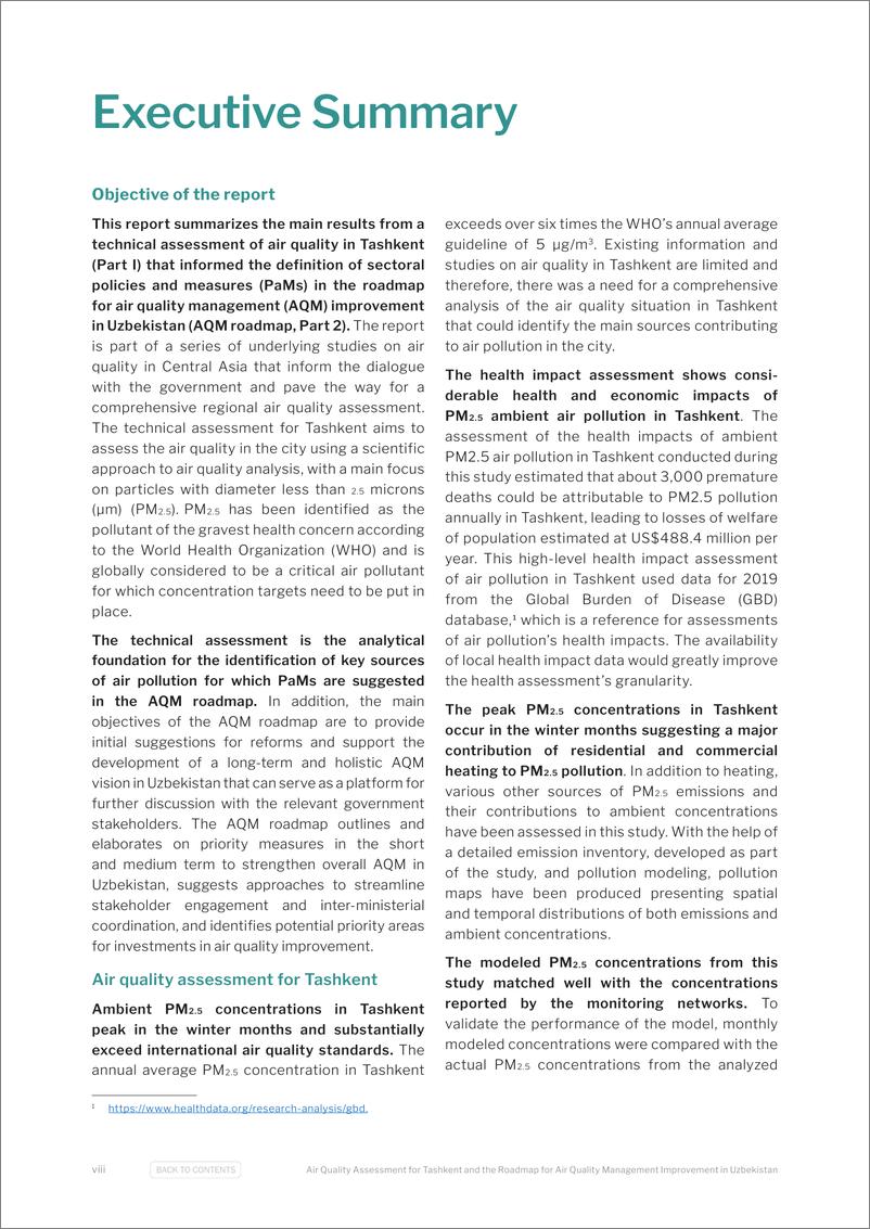 《世界银行-塔什干空气质量评估和乌兹别克斯坦空气质量管理改进路线图（英）-2024-88页》 - 第8页预览图