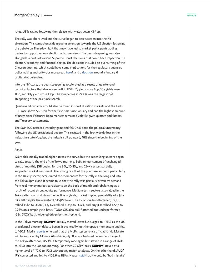 《Morgan Stanley Fixed-Global Macro Commentary June 28-108908080》 - 第3页预览图
