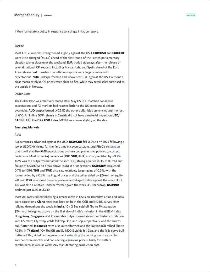《Morgan Stanley Fixed-Global Macro Commentary June 28-108908080》 - 第4页预览图