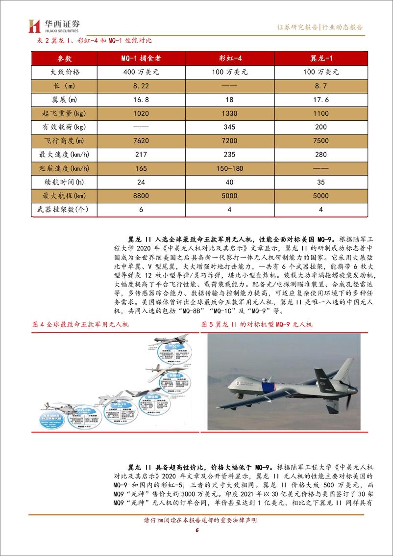 《国防军工行业翼龙无人机：长航时无人机龙头-20220606-华西证券-17页》 - 第7页预览图