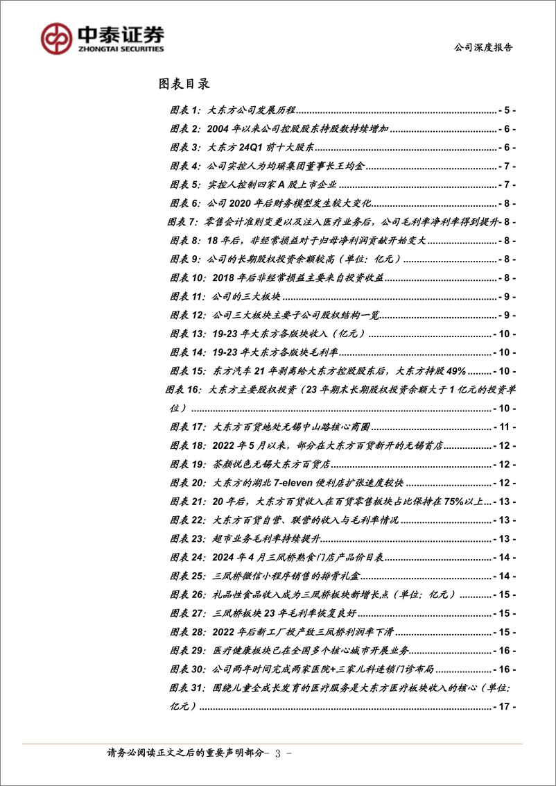 《中泰证券-大东方-600327-大东方首次覆盖：无锡零售巨头发力儿科医疗，第二成长曲线逐步兑现》 - 第3页预览图