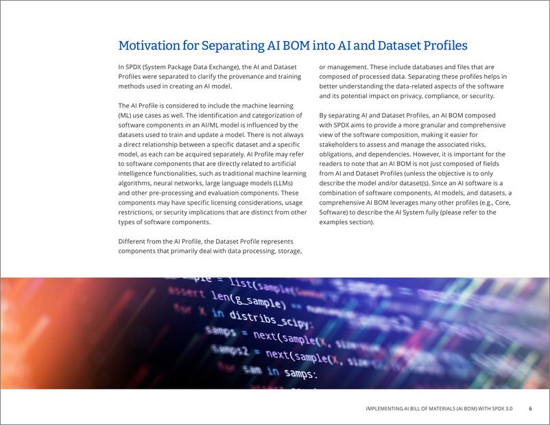 《2024年人工智能和数据集物料清单综合创建指南报告-使用 SPDX 3.0实施AI物料清单_AI B》 - 第6页预览图