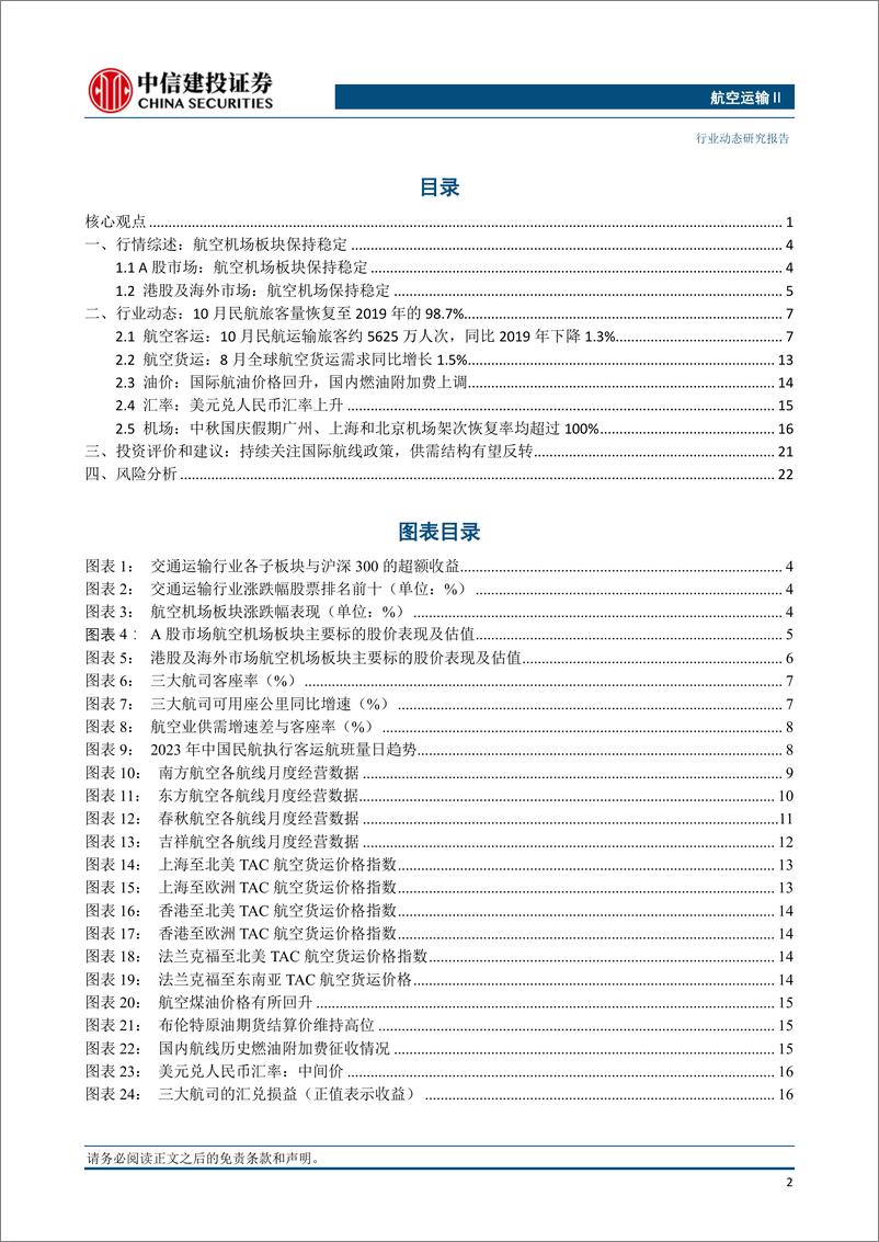 《航空运输行业：出入境流程再简化，桂林航空暂时关闭出票系统-20231105-中信建投-26页》 - 第4页预览图