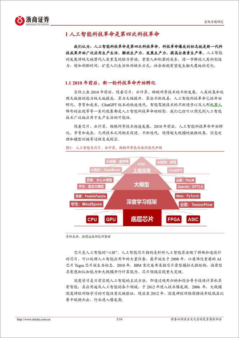 《2023-09-12-人工智能如何影响宏观经济系列报告之一：人工智能科技革命推演-浙商证券》 - 第5页预览图