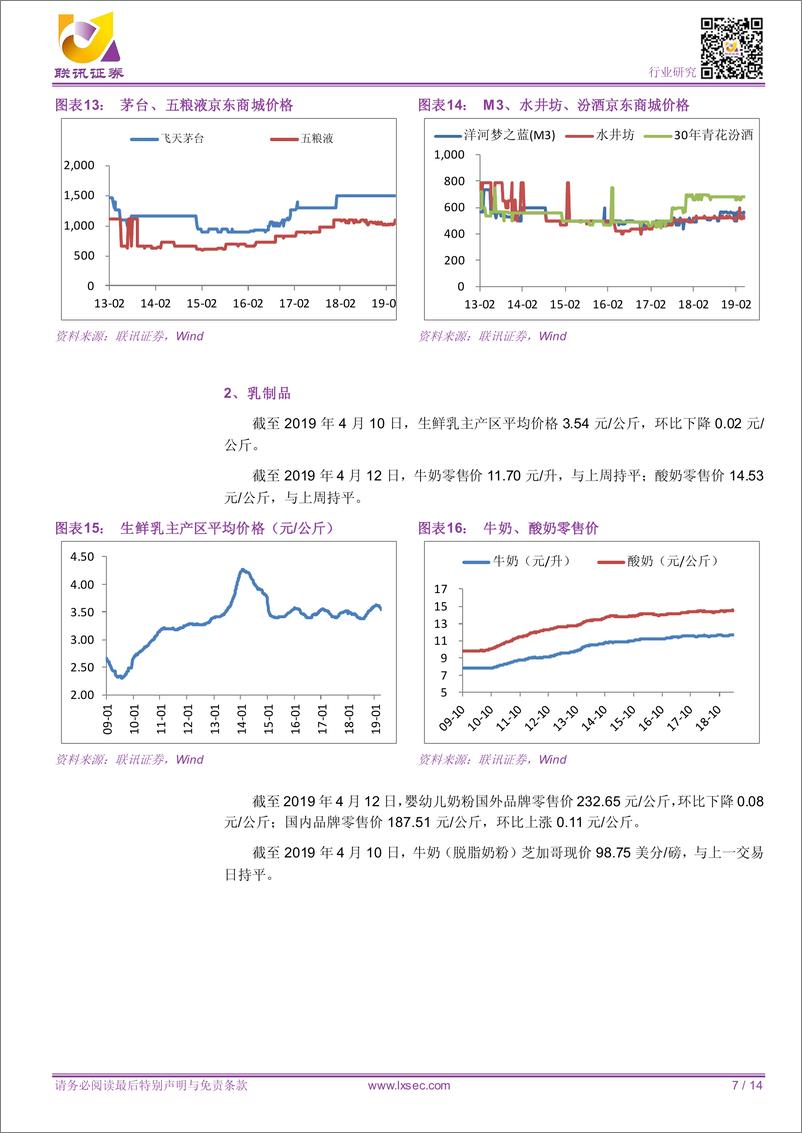 《食品饮料行业：季报密集发布多有亮点-20190421-联讯证券-14页》 - 第8页预览图