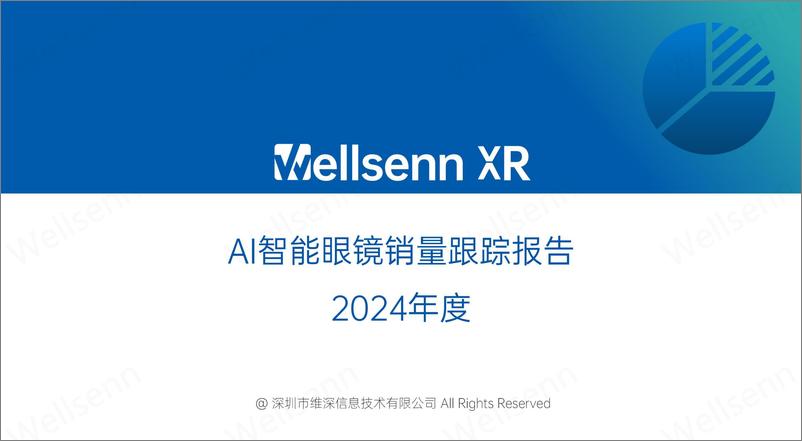 《Wellsenn AI智能眼镜销量跟踪报告-2024年度》 - 第1页预览图