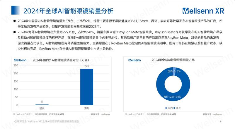 《Wellsenn AI智能眼镜销量跟踪报告-2024年度》 - 第6页预览图