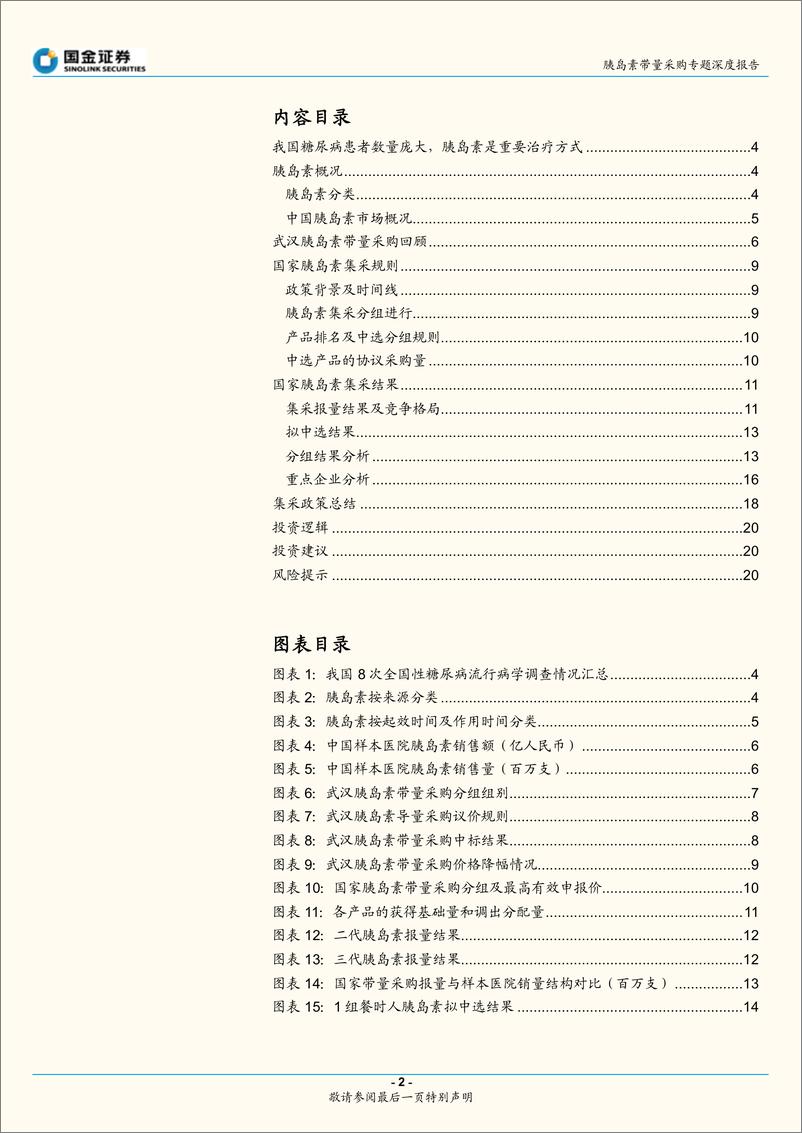 《医药健康行业胰岛素带量采购专题深度报告：集采降价趋缓，国产替代加速-20211128-国金证券-21页》 - 第3页预览图