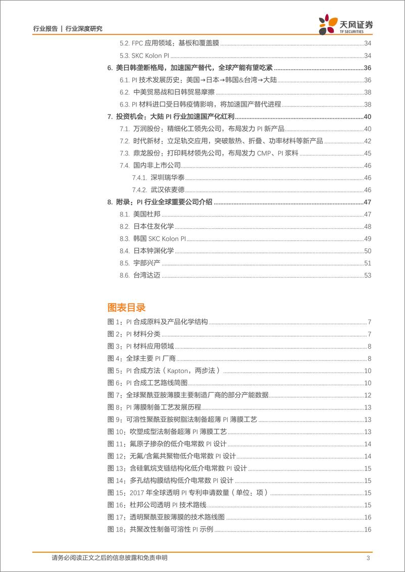 《电子制造行业电子PI：功率、折叠、5G、散热等需求旺盛，大陆产业加速进口替代，有望迎来量价齐升机遇-20200301-天风证券-55页》 - 第4页预览图