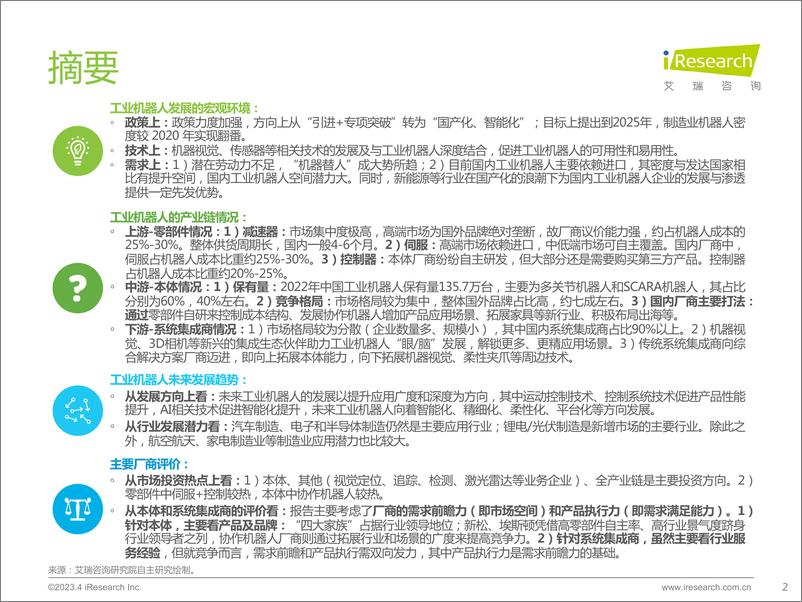 《艾瑞咨询：2023年中国工业机器人行业研究报告》 - 第2页预览图