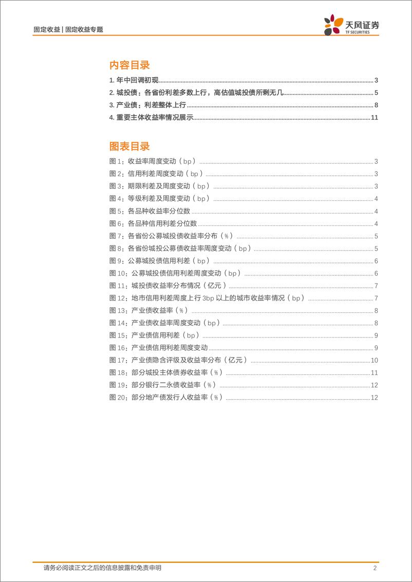 《信用债市场跟踪：年中回调初现-240623-天风证券-13页》 - 第2页预览图