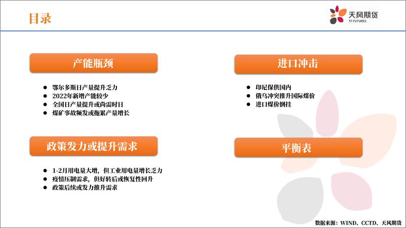 《动力煤季报：少了关键性的增量，供需怎能平衡？-20220324-天风期货-38页》 - 第4页预览图