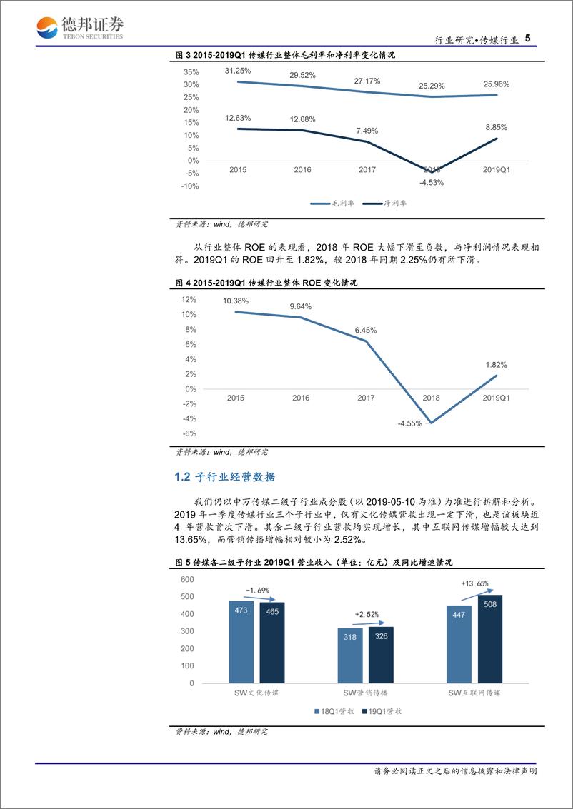 《传媒行业：2019年一季报总结-20190515-德邦证券-16页》 - 第6页预览图