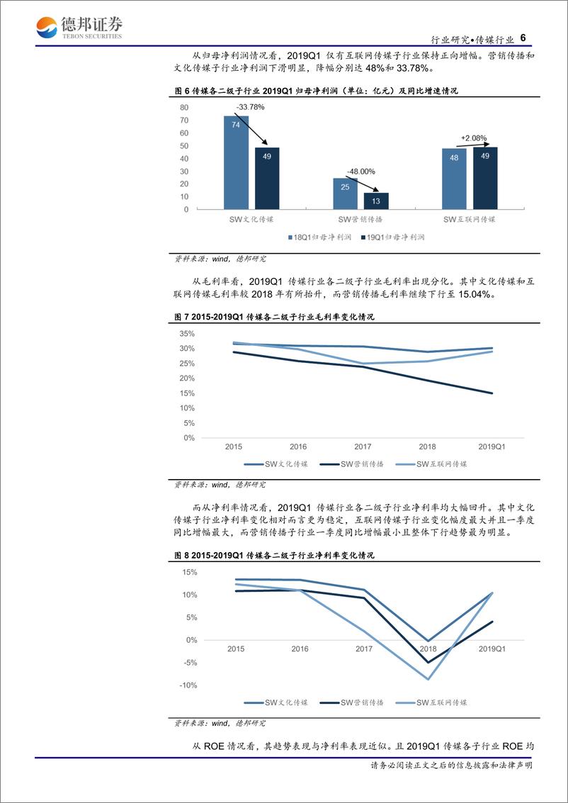 《传媒行业：2019年一季报总结-20190515-德邦证券-16页》 - 第7页预览图