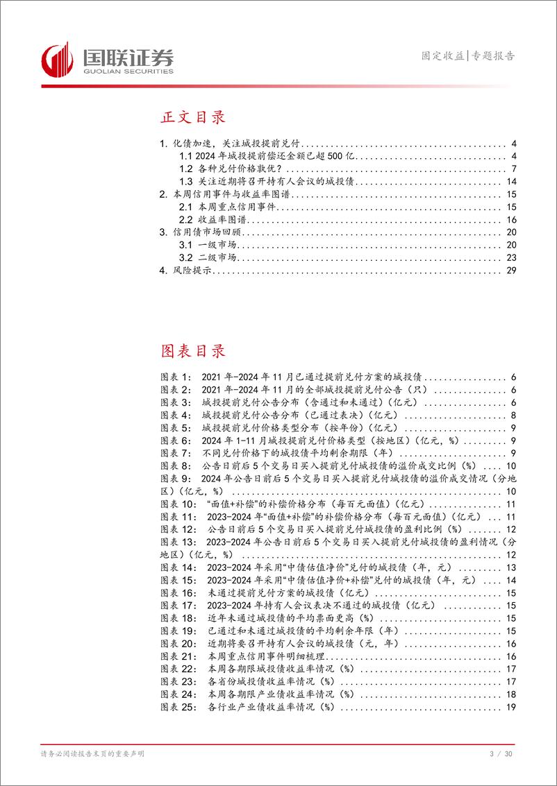 《固定收益专题报告：化债加速，关注城投提前兑付-241111-国联证券-31页》 - 第4页预览图