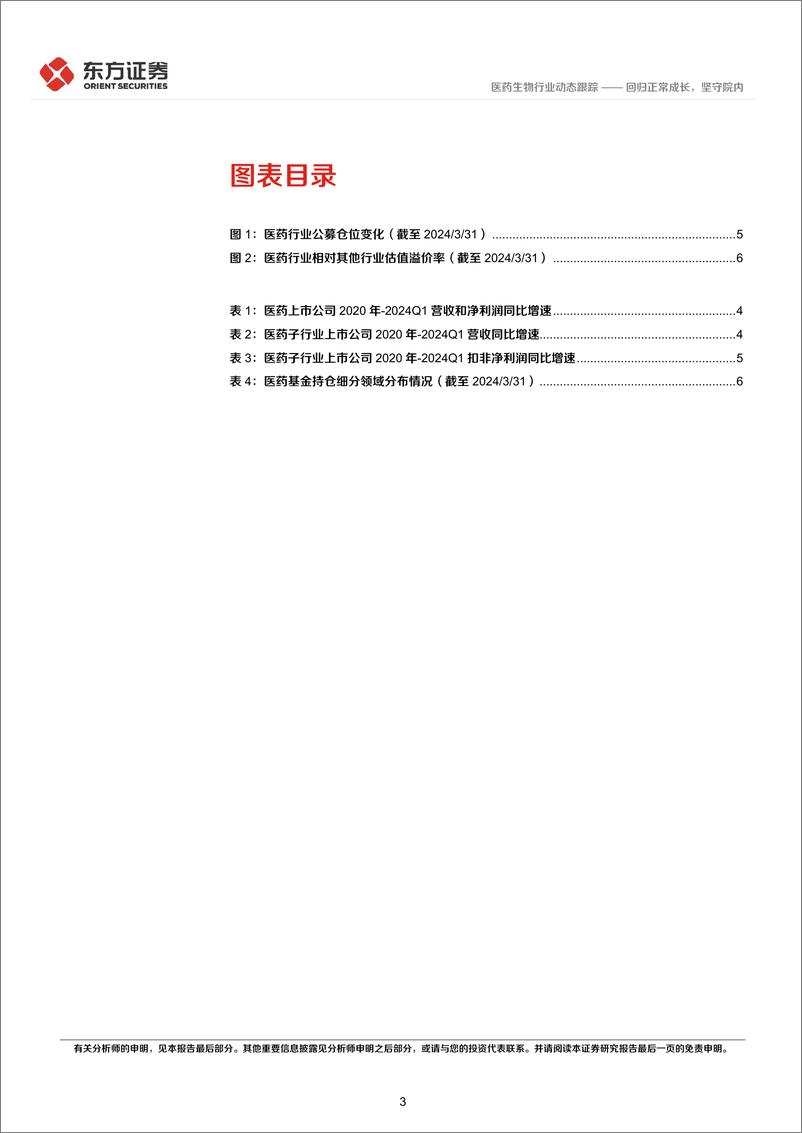 《医药生物行业2023年报%262024一季报综述：回归正常成长，坚守院内-240515-东方证券-10页》 - 第3页预览图