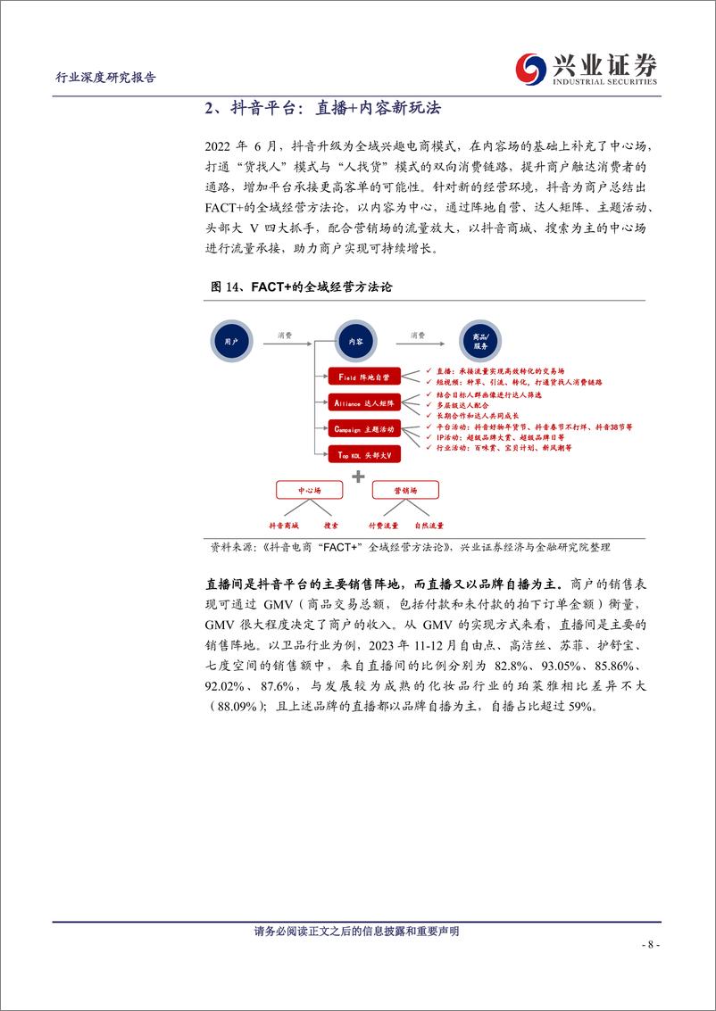 《轻工制造：以卫品行业为例看国货品牌在电商渠道的发展（抖音篇）》 - 第8页预览图