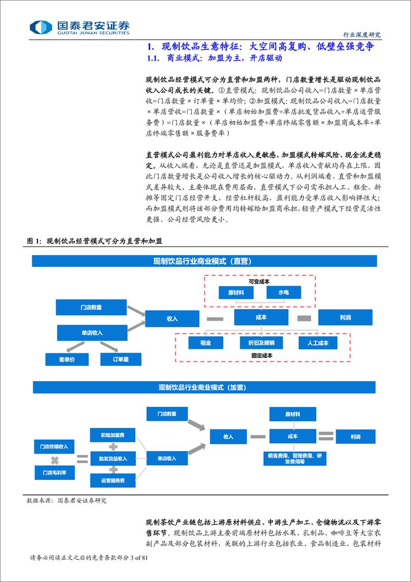 《现制饮品行业深度研究：下沉出海空间广阔，供应链筑核心壁垒-240826-国泰君安-81页》 - 第3页预览图