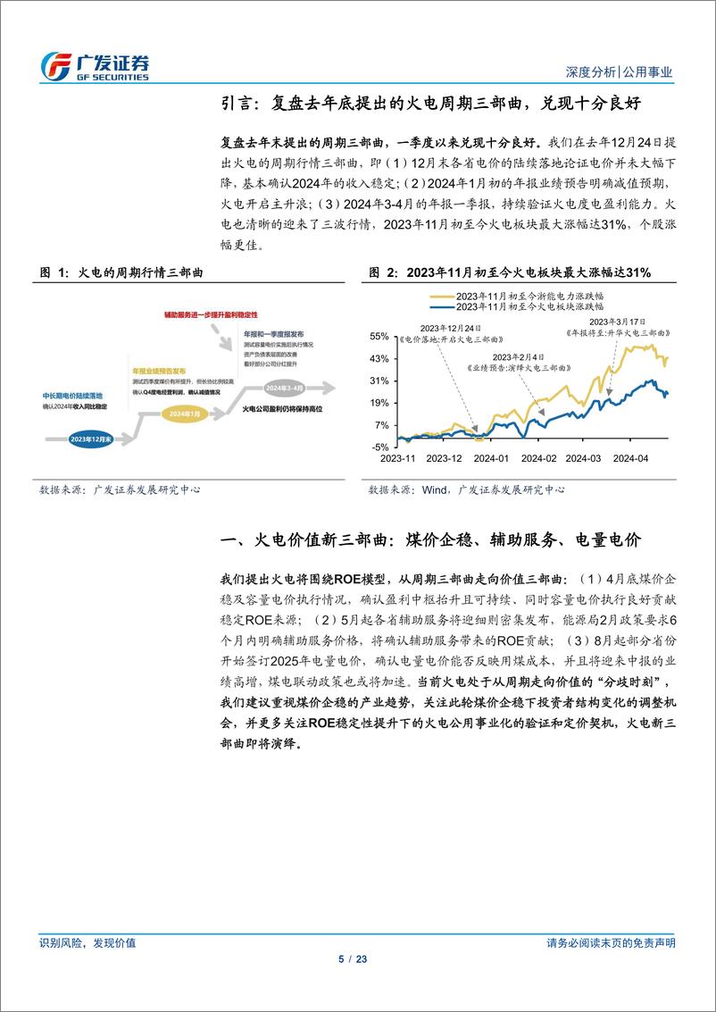 《公用事业行业深度：开启新火电三部曲，煤价企稳-240428-广发证券-23页》 - 第5页预览图